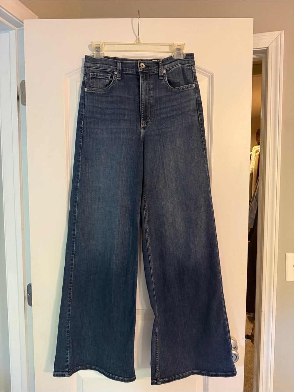 rag & bone Wide-Leg Dark Indigo Jeans